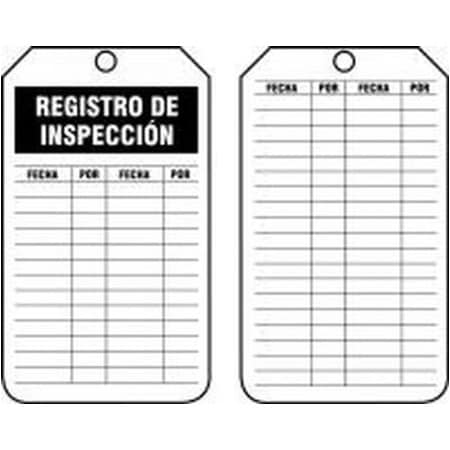 SAFETY TAG INSPECTION RECORD SHTRS307LTM
